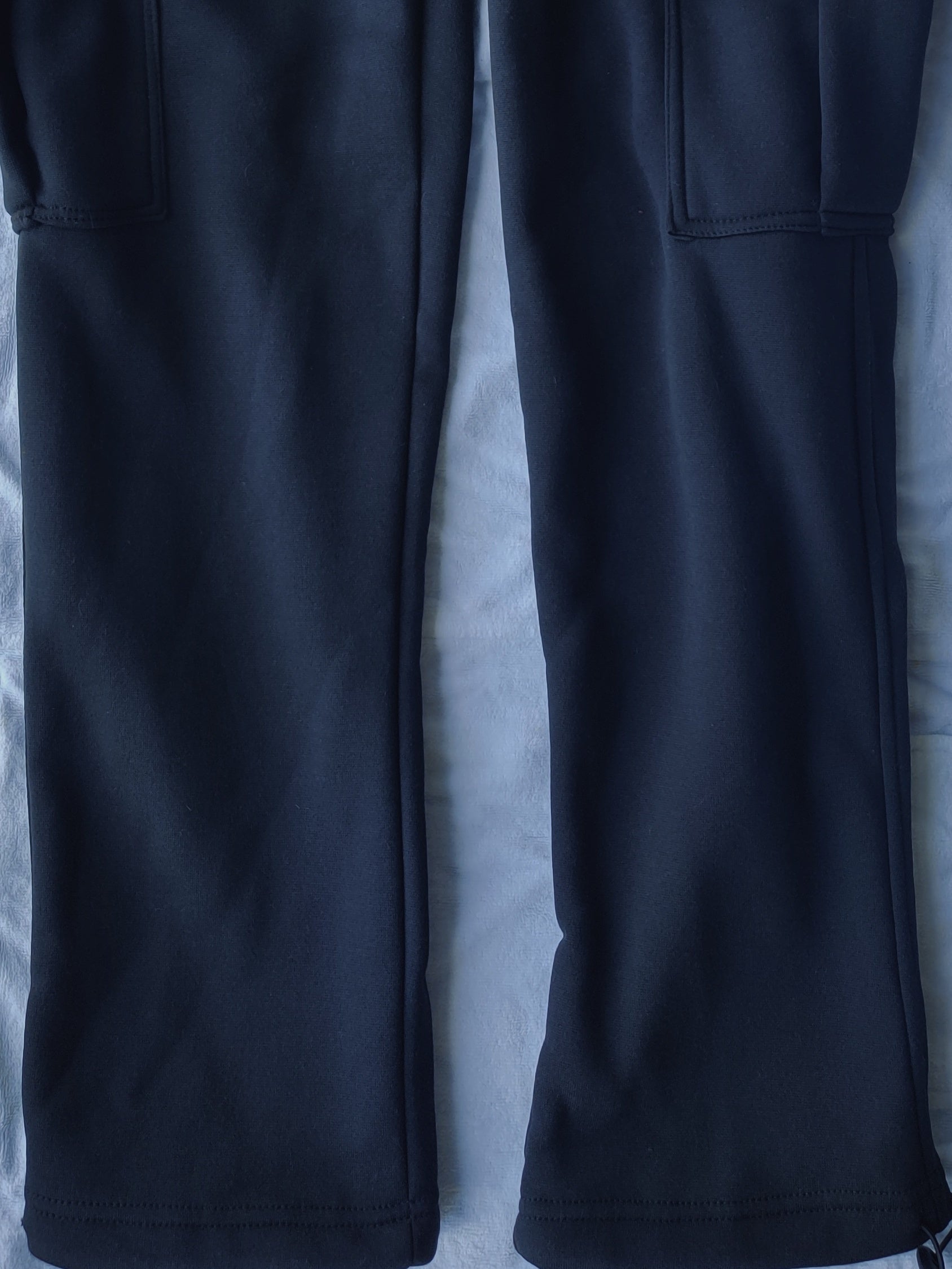 Men s Wool Lined Heavyweight Cargo Sweatpants Elastic Waist Jogger