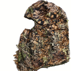 Leafy Camo Ghillie Face Cover 3D Hat Halloween Costume