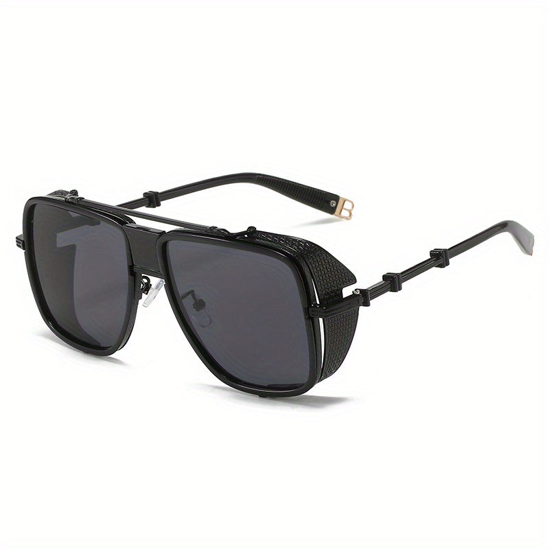 Steampunk Metal Frame Aviator Sunglasses UV400