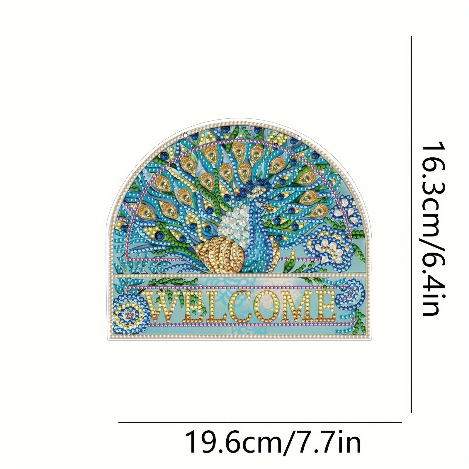 Peacock Pattern Diamond Painting Pendant for Beginner Kit
