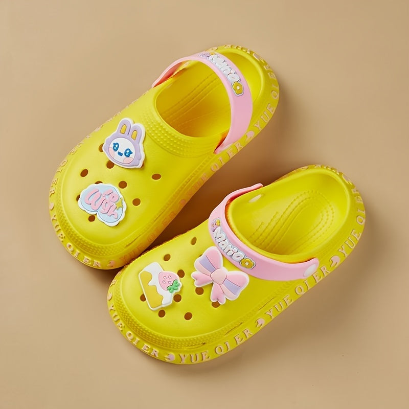 Girls Cartoon Sandals Quick Drying Clogs - Indoor Outdoor Beach Pool All Seasons
