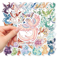 50 Unique Phoenix Stickers Creative Designs Waterproof & Self Adhesive