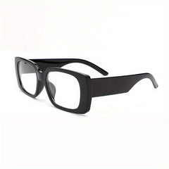 Minimalist Square Frame Clear Lens Glasses Decorative Anti Light Eyewear