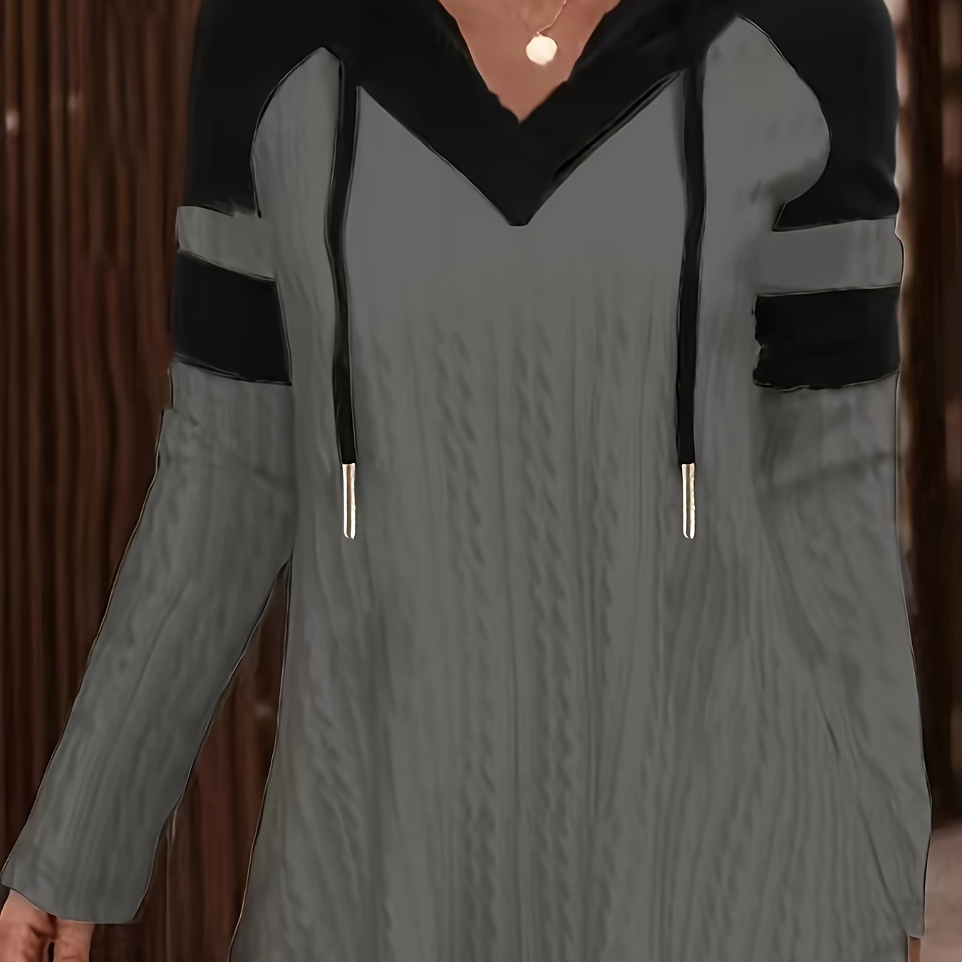 Cable Knit Raglan Sleeve Hoodie