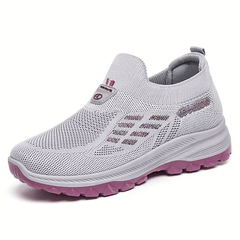 Women's Breathable Knit Chunky Slip On Sneakers
