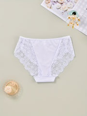 3-Pack Plus Size Lace Briefs Set High Stretch