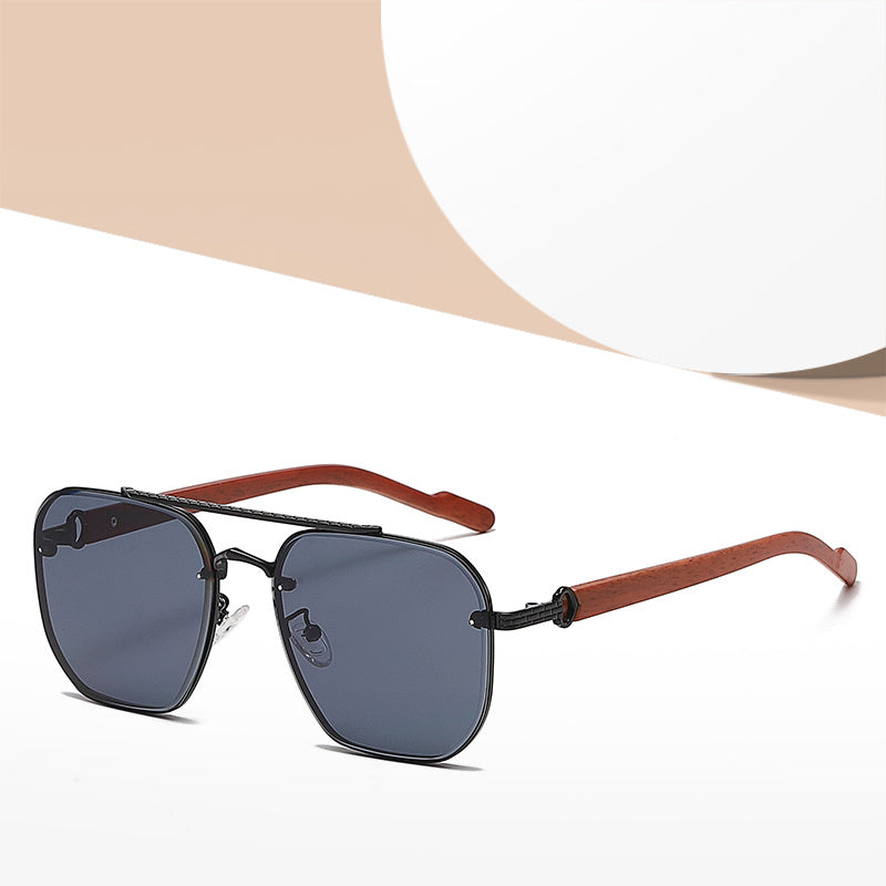 Wood Grain Travel Sunglasses