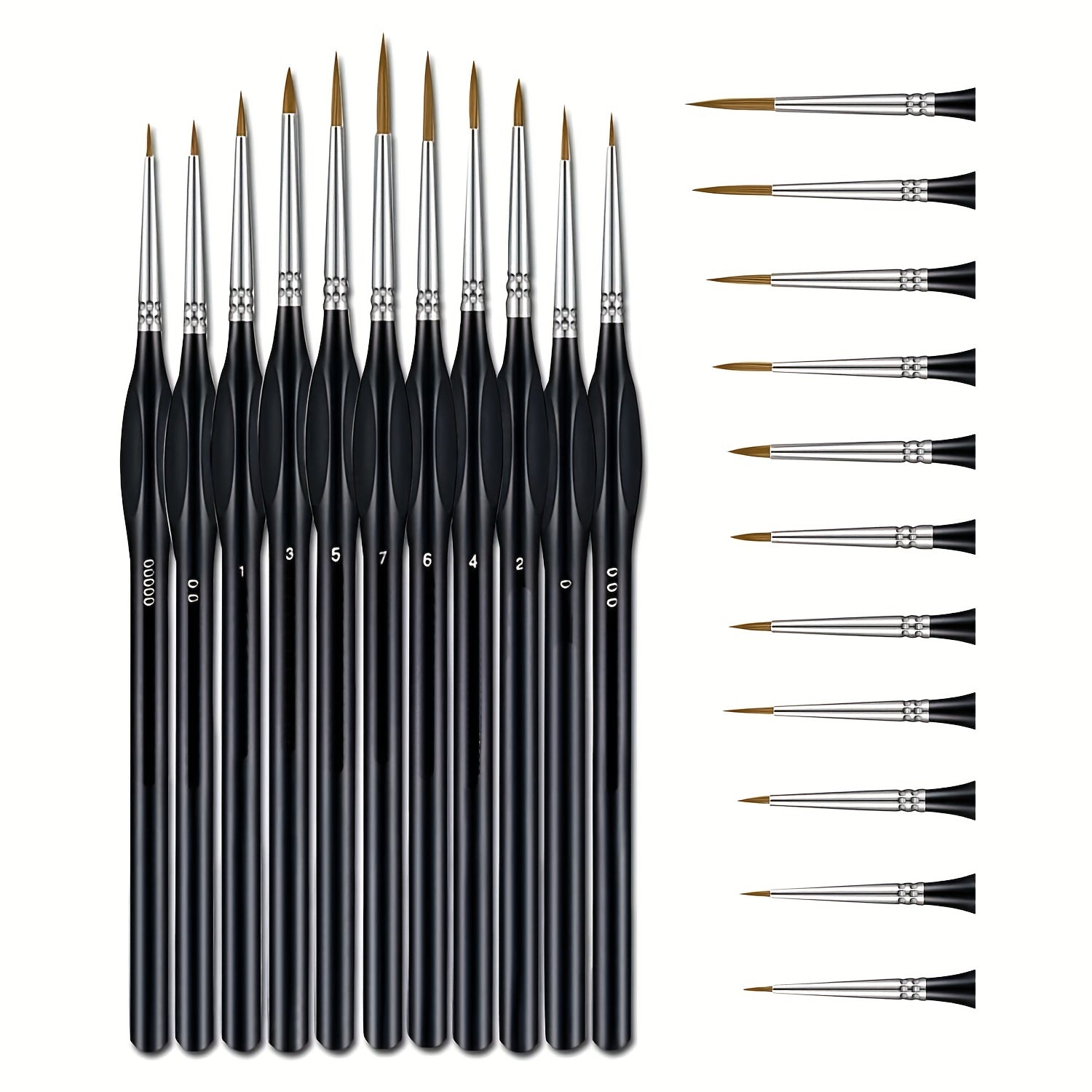 11pcs Fine Detail Brush Set Micro Paint Brush For Fine Detail And Art Painting