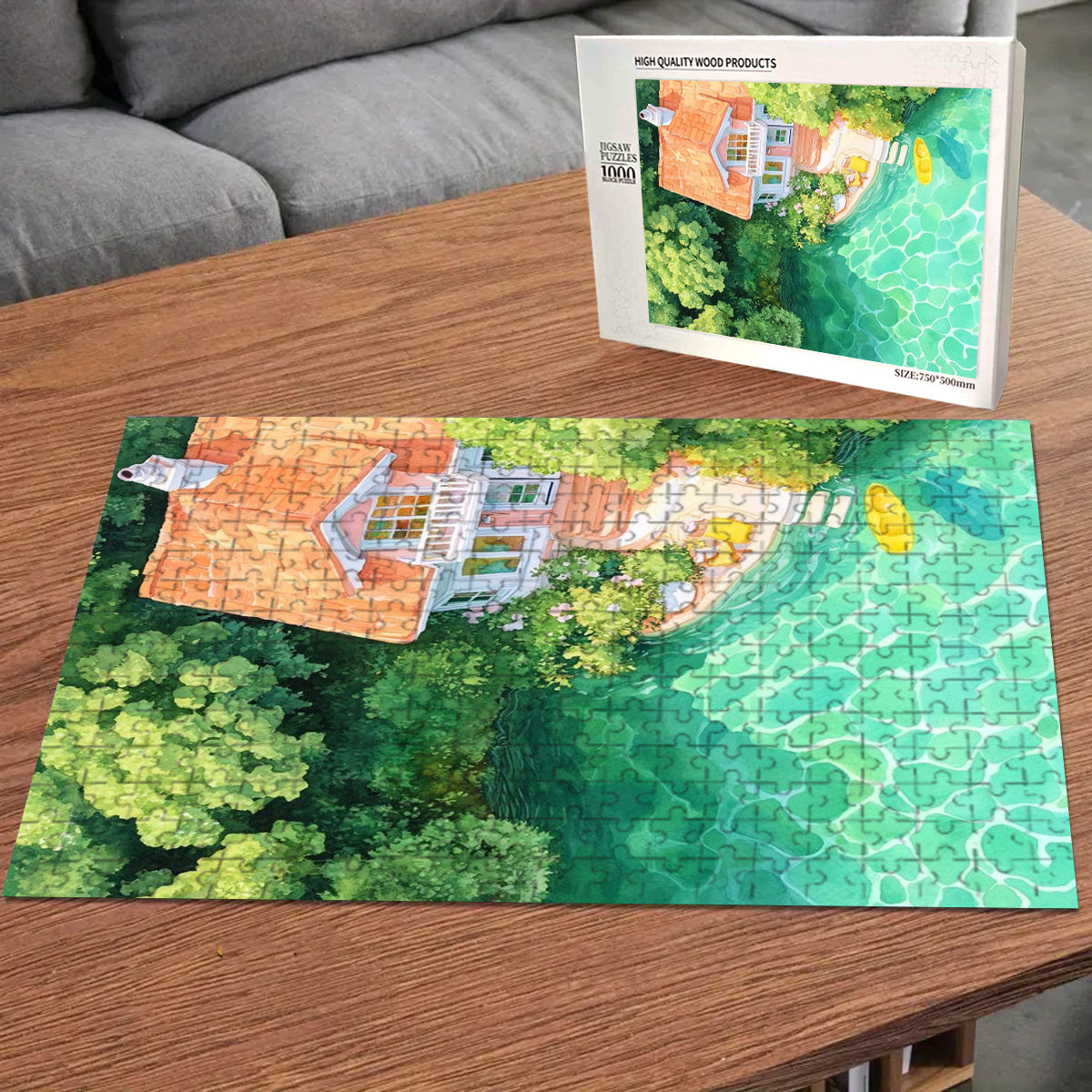 Miyazaki's Fish Tank Wooden Puzzle - 500pcs and 1000pcs