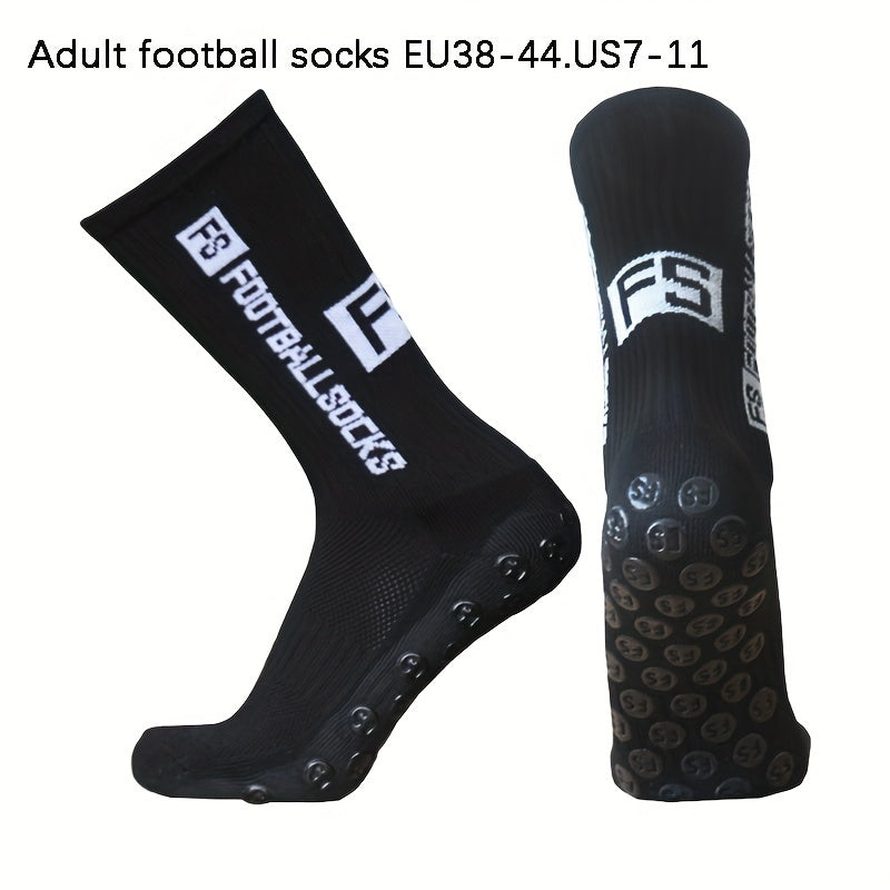 Men's Mid Crew Sport Socks - Letter Pattern, Sweat-absorbing, Comfy, Breathable