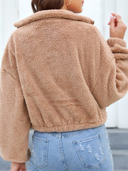 Warm Plush Jacket for Women Winter Sports