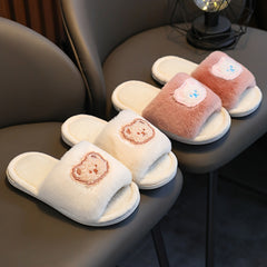 Kids Bear Cozy House Slippers Anti-skid Indoor Shoes