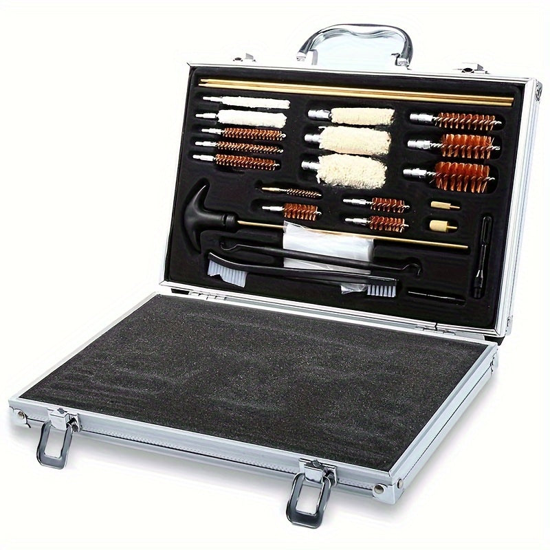25pcs Gk08 Copper Wire Brush Aluminum Rod Aluminum Box Combo Set