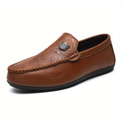 Men's Moc Toe Loafer Shoes Non-Slip Slip On Driving Shoes