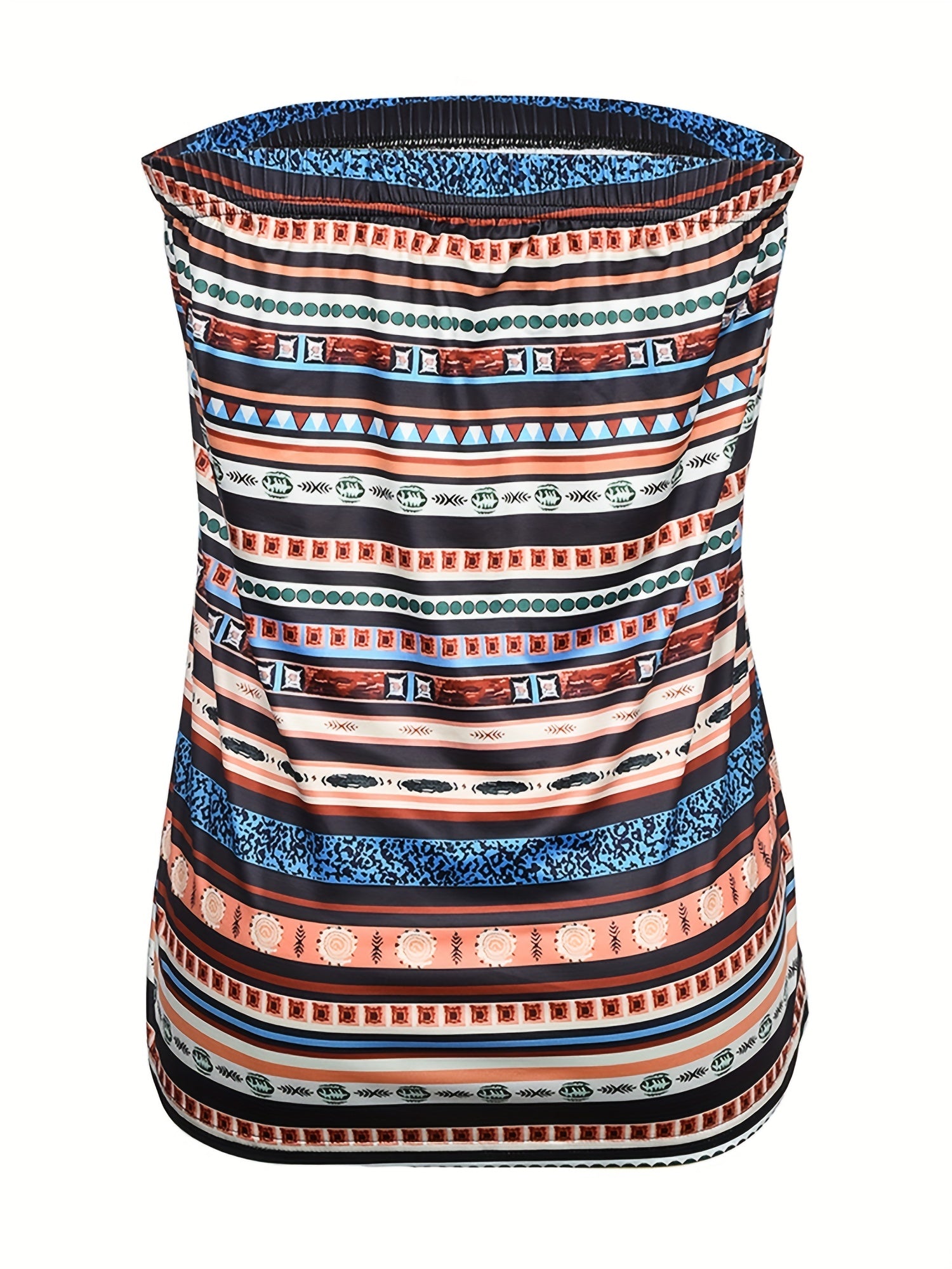 Summer All Over Print Tube Top Bandeau