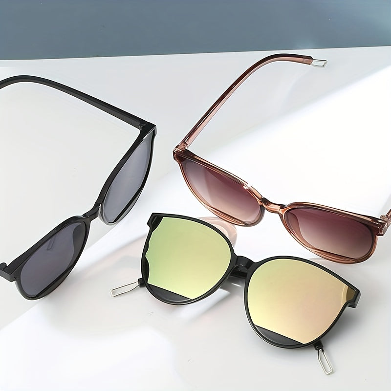Cat Eye Round Sunglasses UV400 Sun Shades Glasses