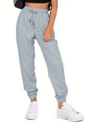 Women's Drawstring Waist Joggers Casual Pants