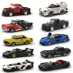 Sports Car Racing Building Blocks Toy Small Holiday Gift