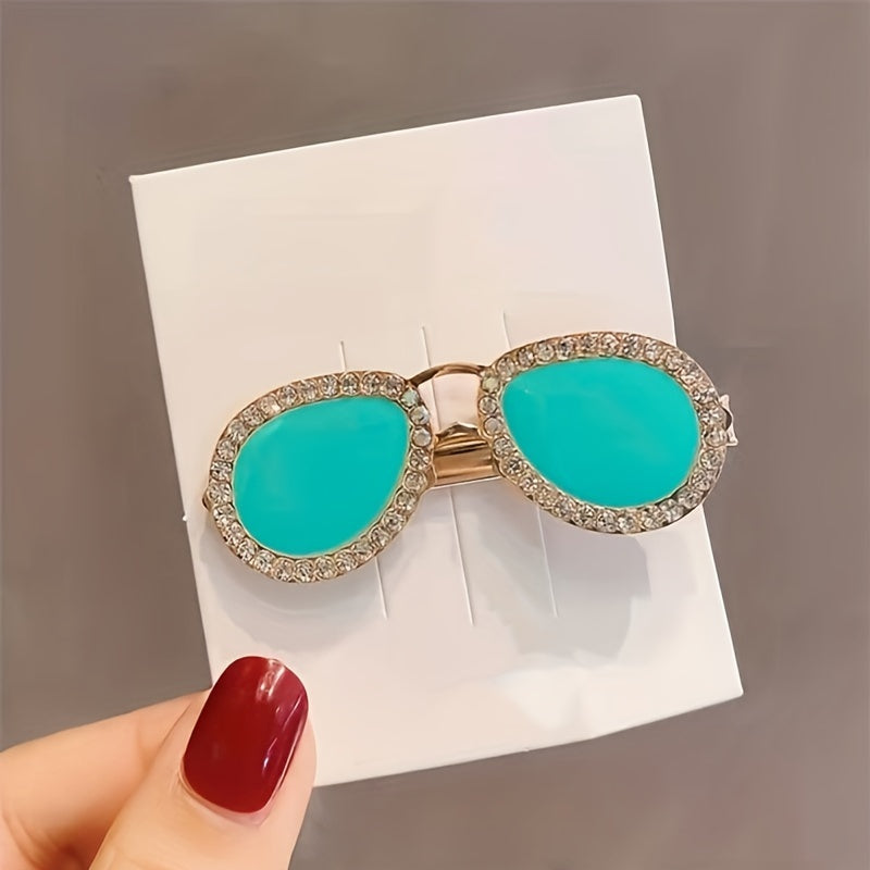 Mini Sunglasses Hairpin Metal Edge Hair Clip Hair Accessories