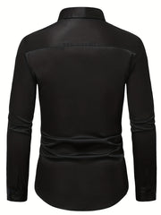 Men's Formal Button Up Shirt for Business Occasion