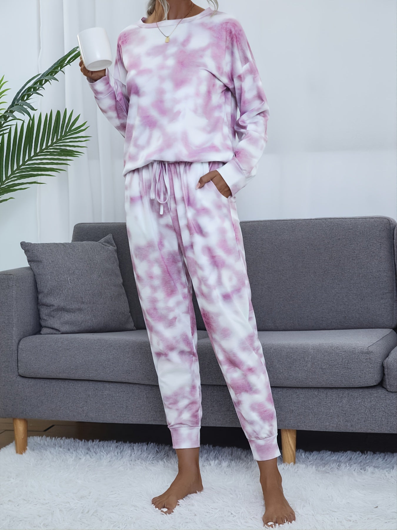 Casual Print Pantsuits Two piece Set