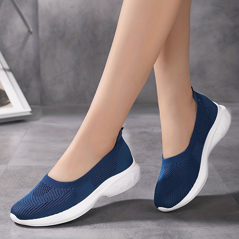 Women's Slip On Mesh Sneakers Lightweight Breathable Walking Shoes