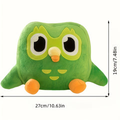 Green Owl Plush Toy Adorable Bird Plush Animal