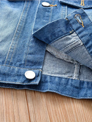 Kid Girls' Casual Denim Jacket Spring Autumn