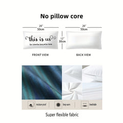 Short Plush Printed Throw Pillow Case Soft & Comfortable
