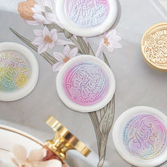 Brass Fire Paint Seal Wax Seal Tool - English Letter Pattern