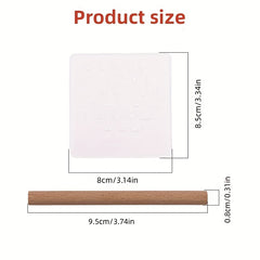 3pcs Leather Printing Plastic Transparent Letter Stamp DIY Tools