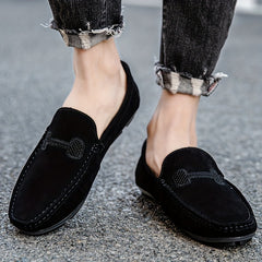 Men's Suede Loafer Slip-On Sneakers