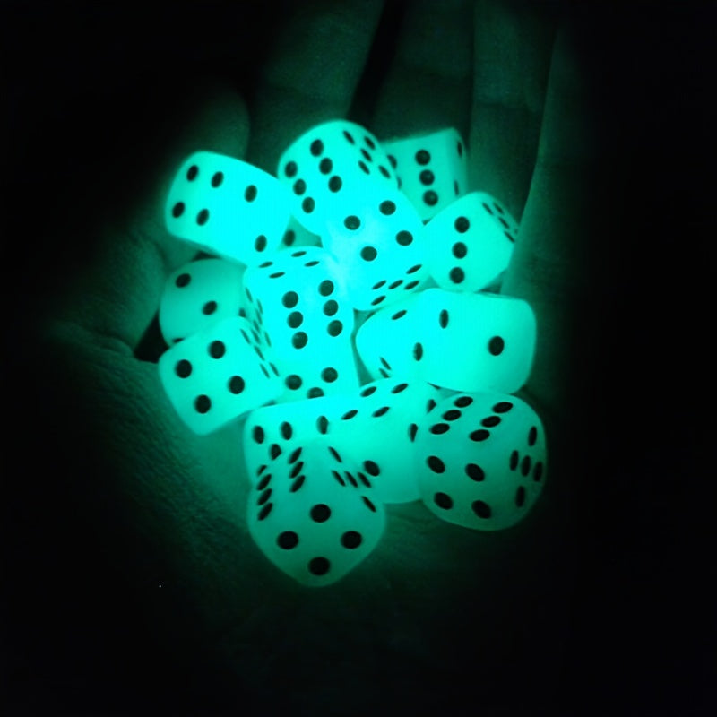 4PCS Dots Luminous Dice 6 Side Dices For Board Game Night Bar KTV