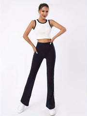 Women's Flared Yoga Pants High Waist V Crossed Leggings