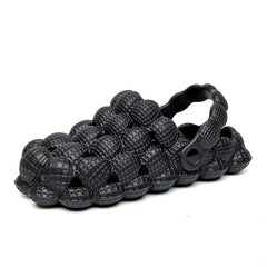 Men's Massage Bubble Slides Non Slip Spa Slippers Golf Ball Cloud Slippers