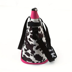 Leopard Print Ice Bag Large Capacity Crossbody Insulation Bag
