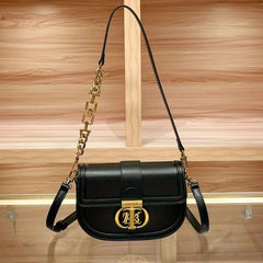 Light Brown Plaid Sling Bag for Women - Crossbody with Detachable Strap