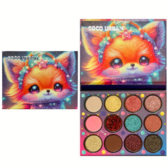 Anime Cosplay Eyeshadow Palette, 12 Matte & Shimmer Shades