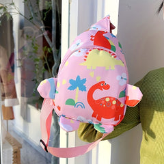 Kids Dinosaur Chest Bag Coin Purse Shoulder Bag Daypack