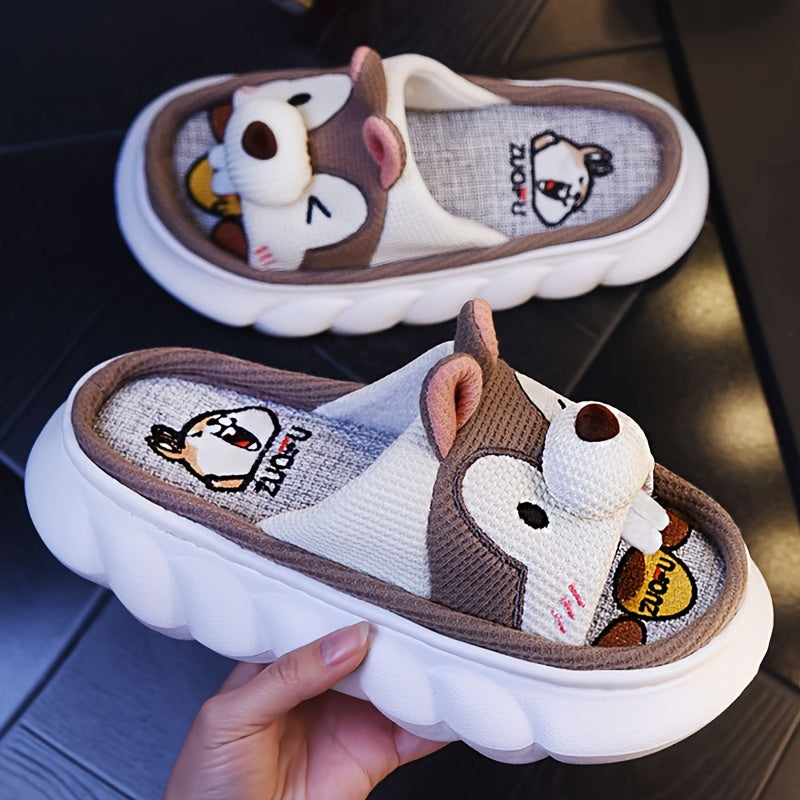 Women's Cartoon Slippers Thick Bottom Non-slip Home Slides