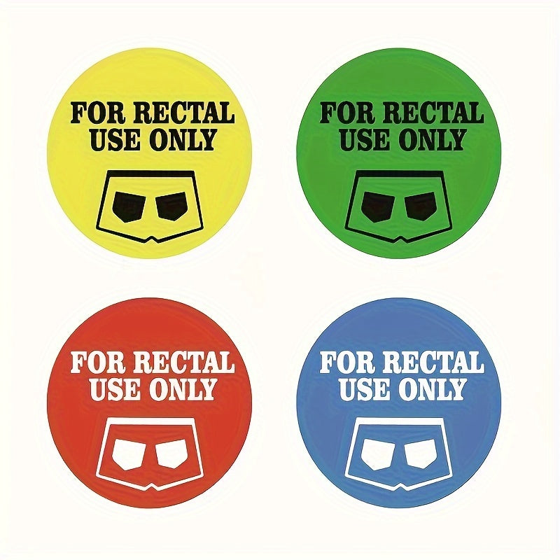 120pcs Rectal Sticker Fun Joke Labels 38cm Top Labels