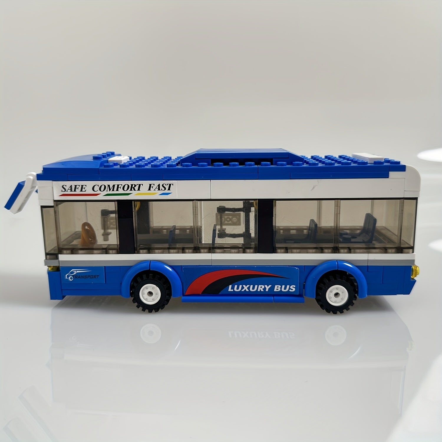 235pcs City Bus Model Building Blocks Toy Kit Gift