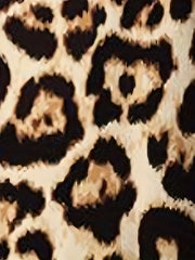 Leopard Print Open Front Cardigan