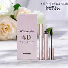 Thick & Slender Mascara Primer Set 4D Fiber Lashes Makeup
