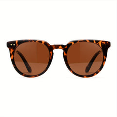 OUWEN Retro Round Polarized Sunglasses UV400 VF2222