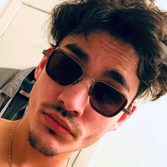 Retro Square Frame Steampunk Sunglasses UV400