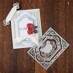 Flower Pattern Metal Cutting Die Stencil DIY Scrapbooking Gift Card Making