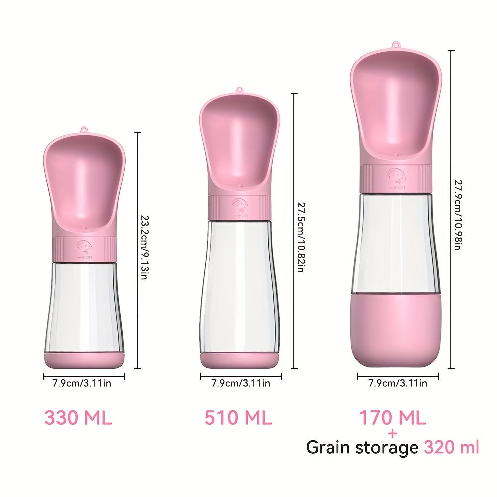 Portable Dog Water Bottle & Bowl Dispenser for On-the-Go Hydration