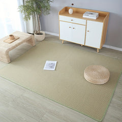 Breathable Natural Fiber Summer Carpet for Living Room and Pet Play Area