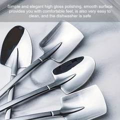 8pcs Titanium Plated Dessert Watermelon Spoon Set